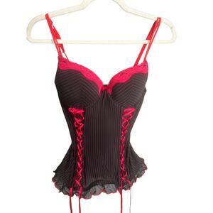 Morbid Threads Grunge Dark Fairy Goth 36B Y2K Corset Lingerie Romance Punk